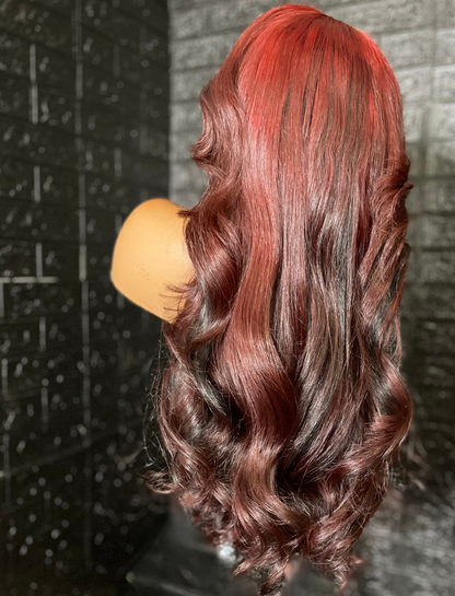 ROSE | Baby Hair with Middle Part and Soft Curls